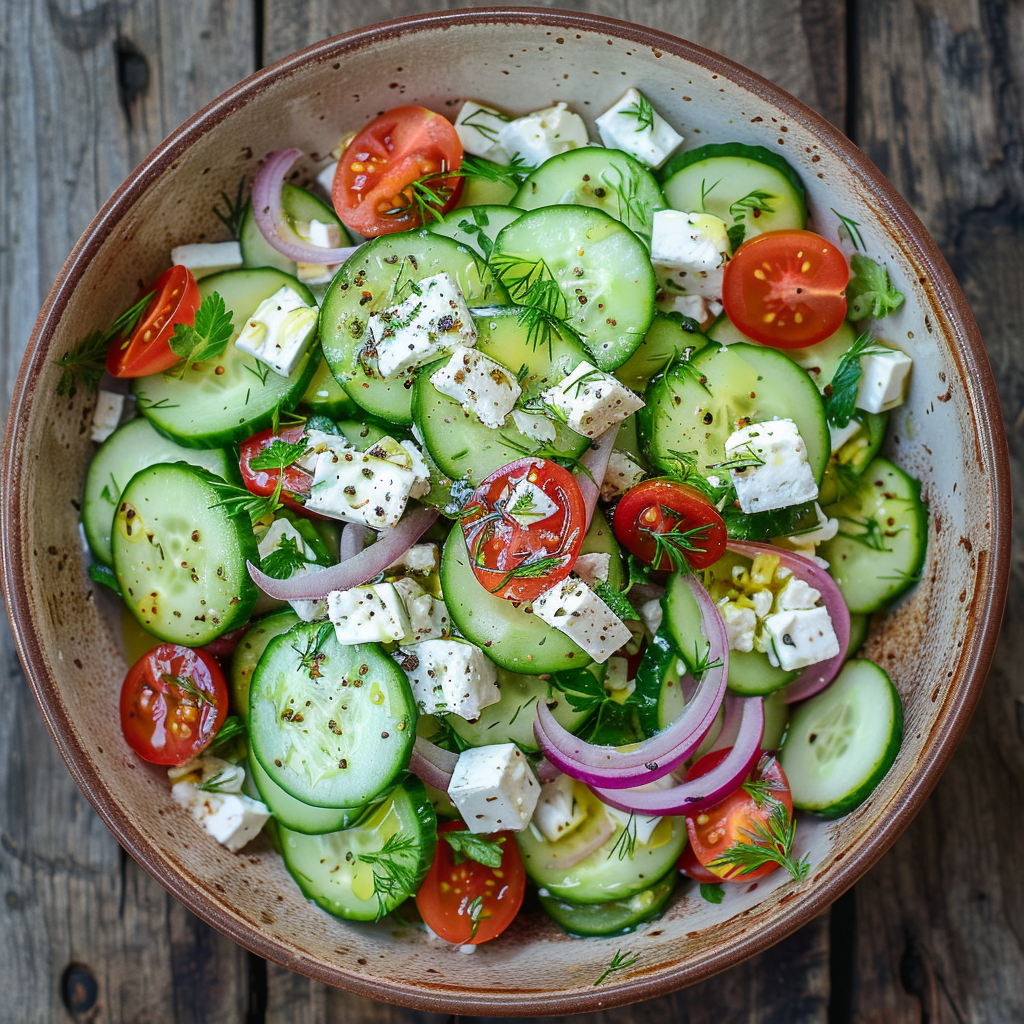 Cucumber Feta Salad Recipe