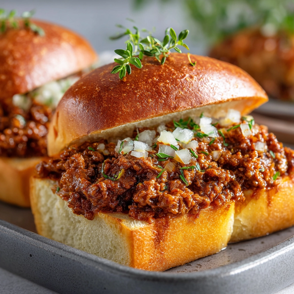 French Onion Beef Sloppy Joes