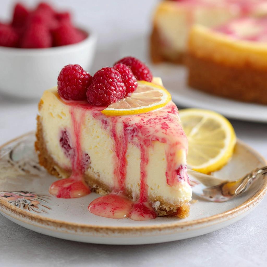 Lemon Raspberry Cheesecake Recipe