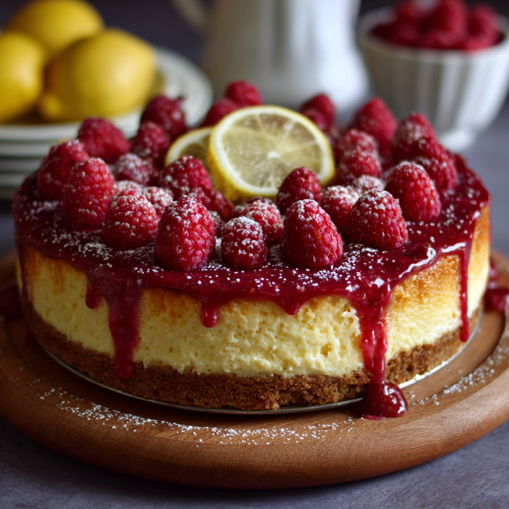 Lemon Raspberry Cheesecake Recipe