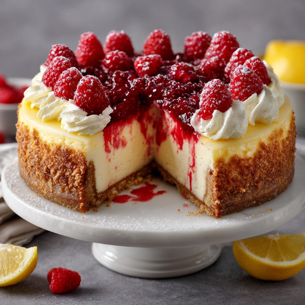 Lemon Raspberry Cheesecake Recipe