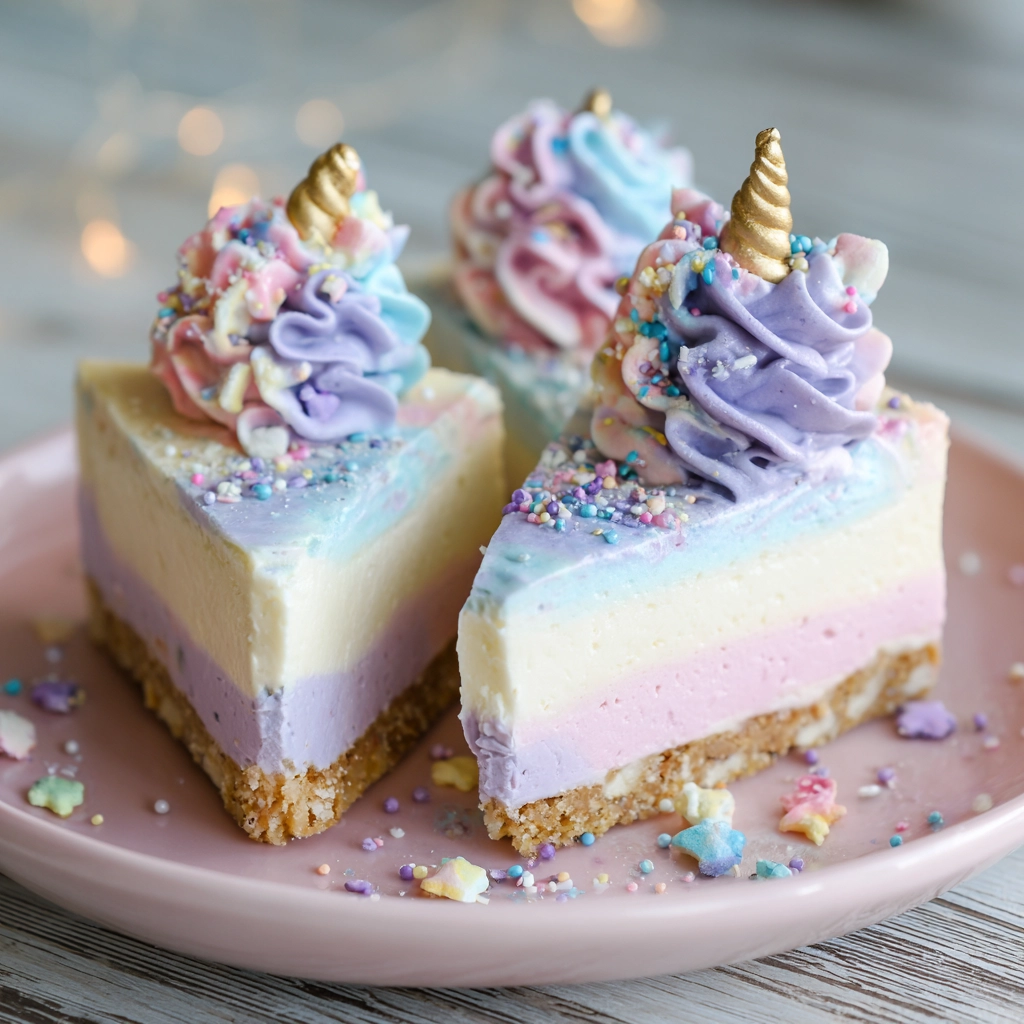 No Bake Unicorn Cheesecake Recipe
