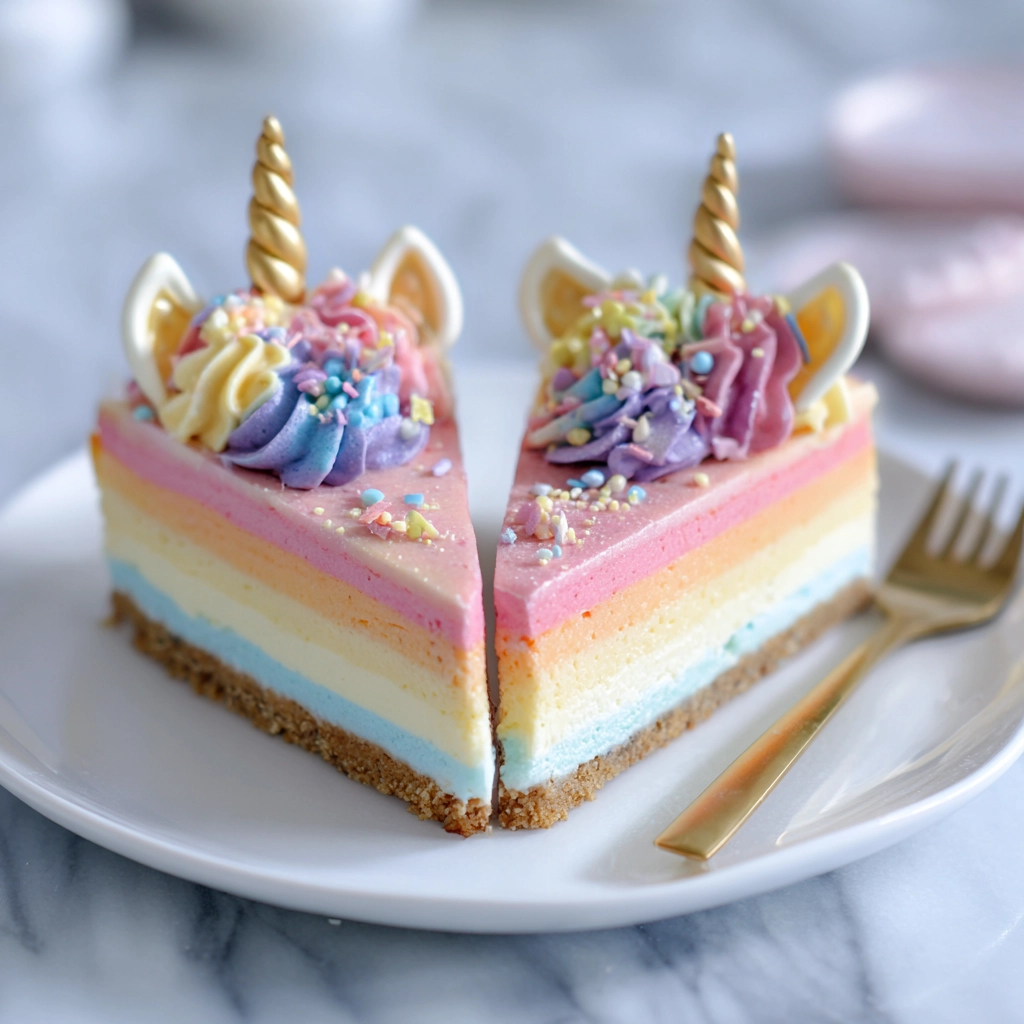 No Bake Unicorn Cheesecake Recipe