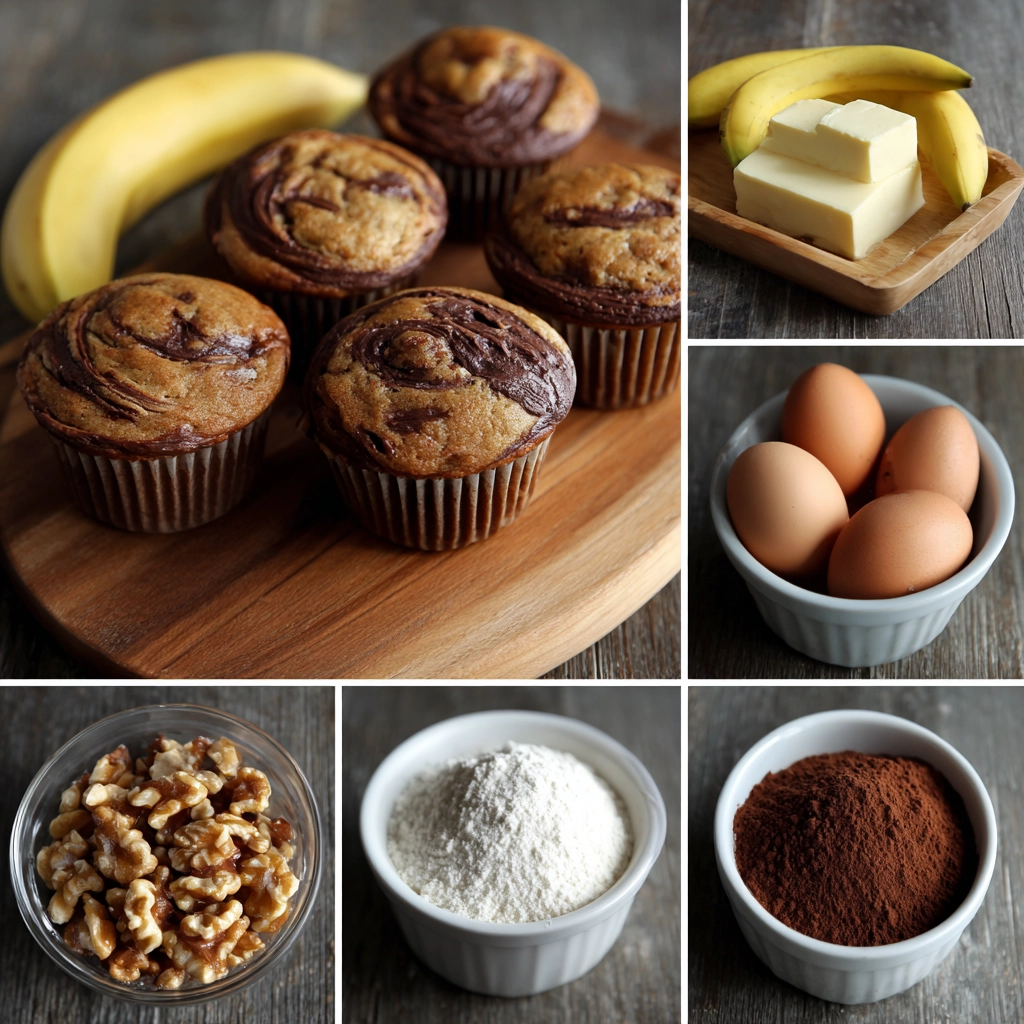 Nutella Banana Swirl Muffins