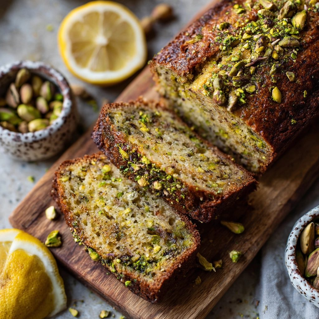Pistachio Lemon Breakfast Bread