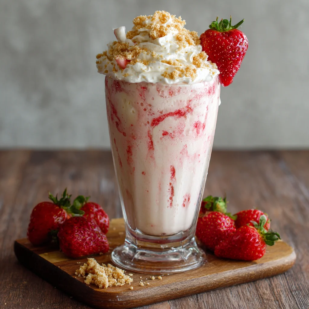 Strawberry Cheesecake Milkshake Recipe