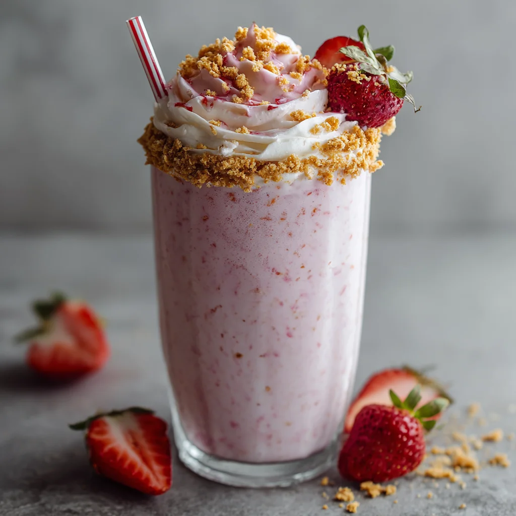 Strawberry Cheesecake Milkshake Recipe