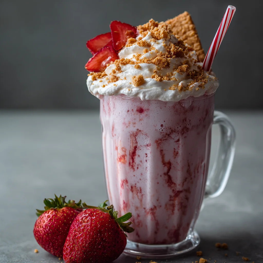Strawberry Cheesecake Milkshake Recipe