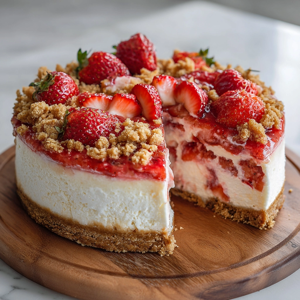 Strawberry Crunch Cheesecake