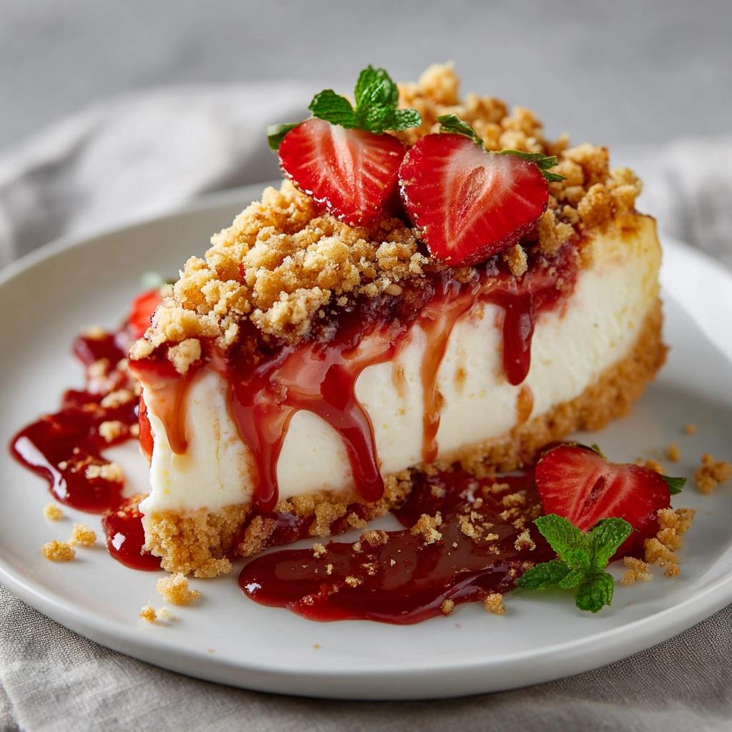 Strawberry Crunch Cheesecake