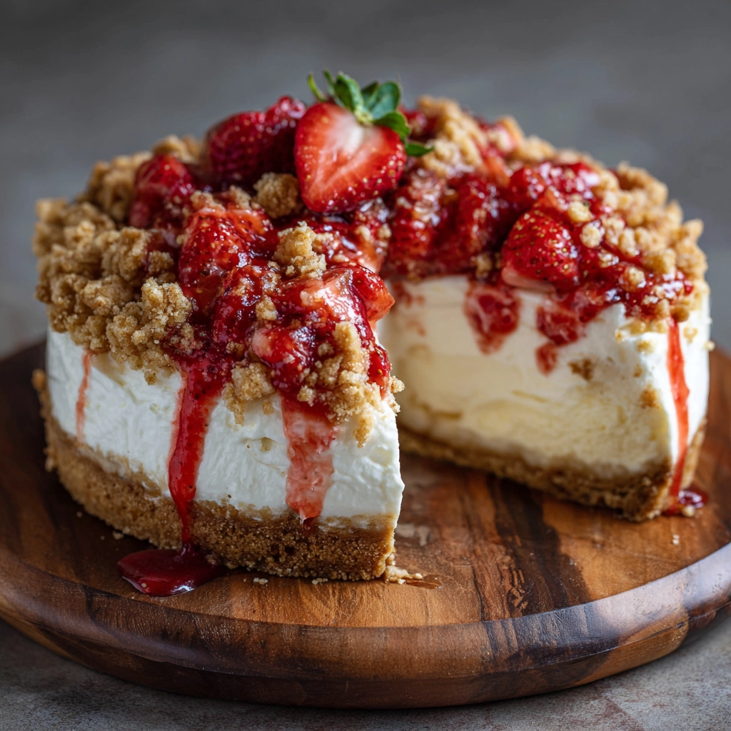 Strawberry Crunch Cheesecake