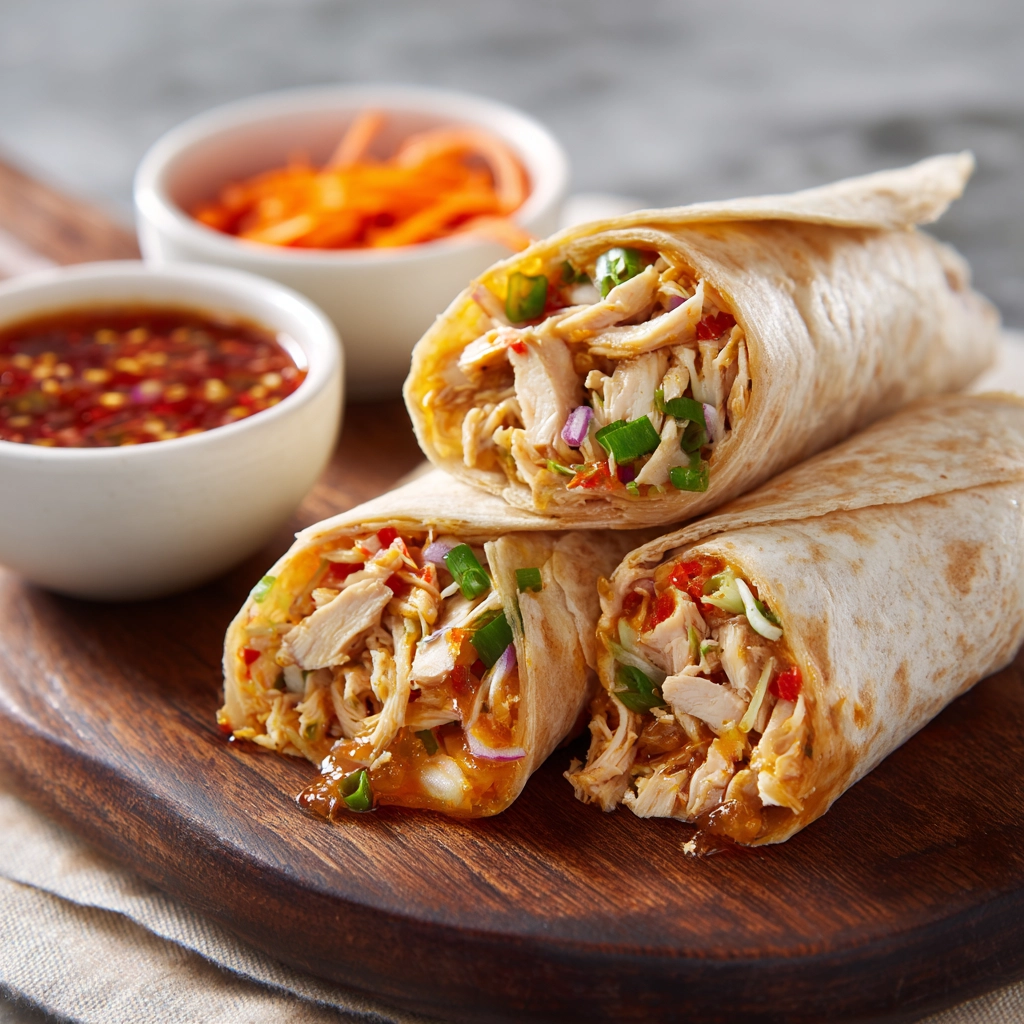 Sweet Chili Chicken Wraps Recipe