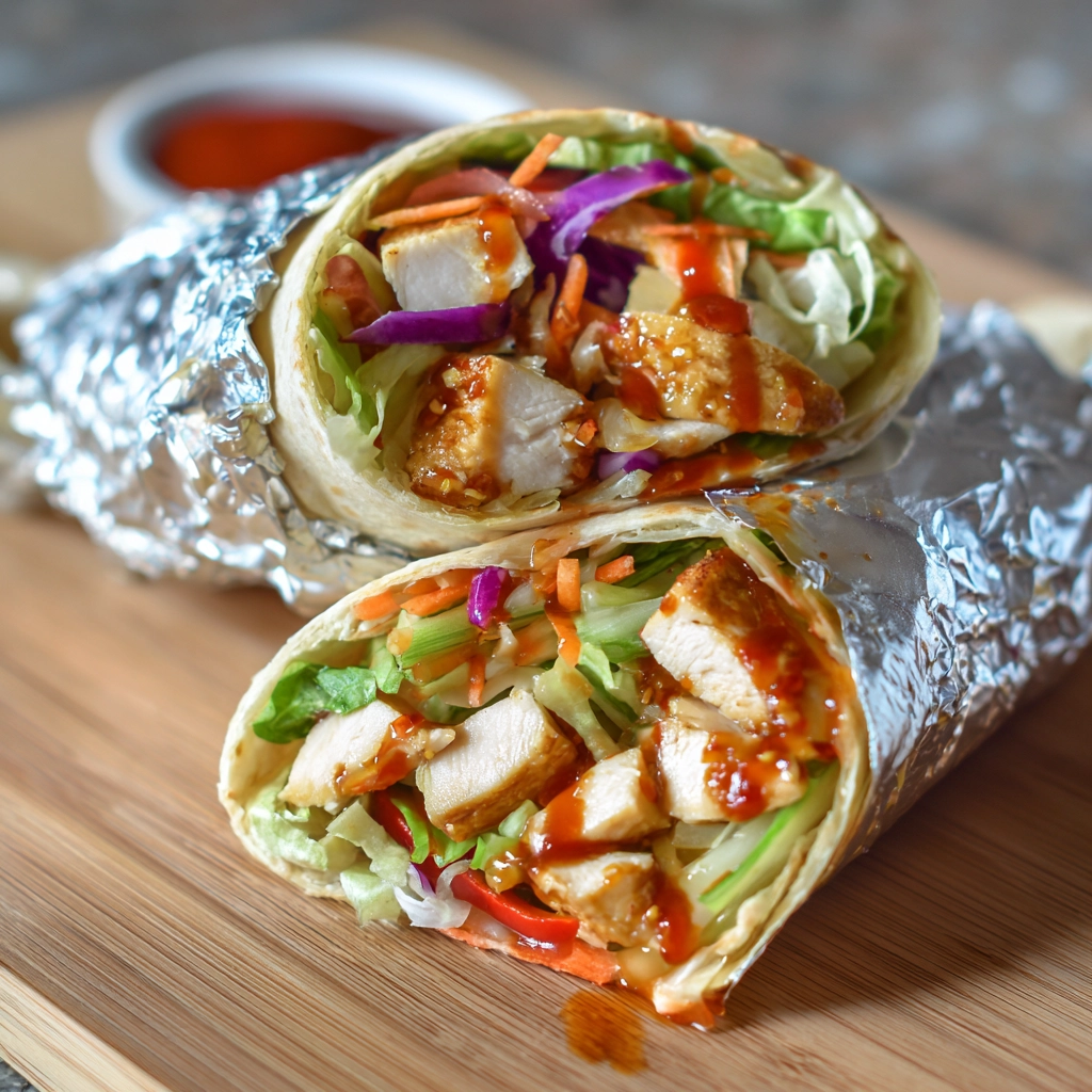 Sweet Chili Chicken Wraps Recipe
