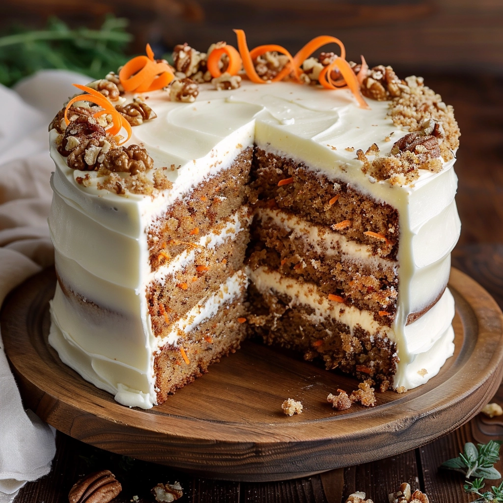 Carrot Cake Recipe with Cream Cheese Frosting