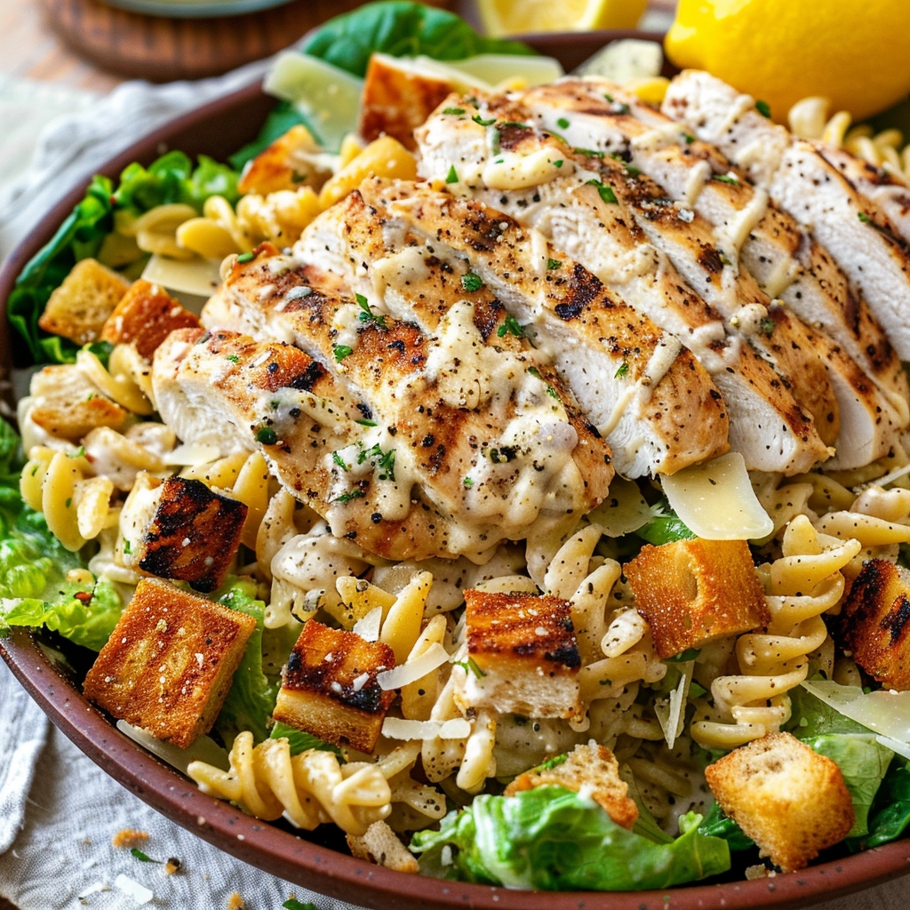 Chicken Caesar Pasta Salad Recipe