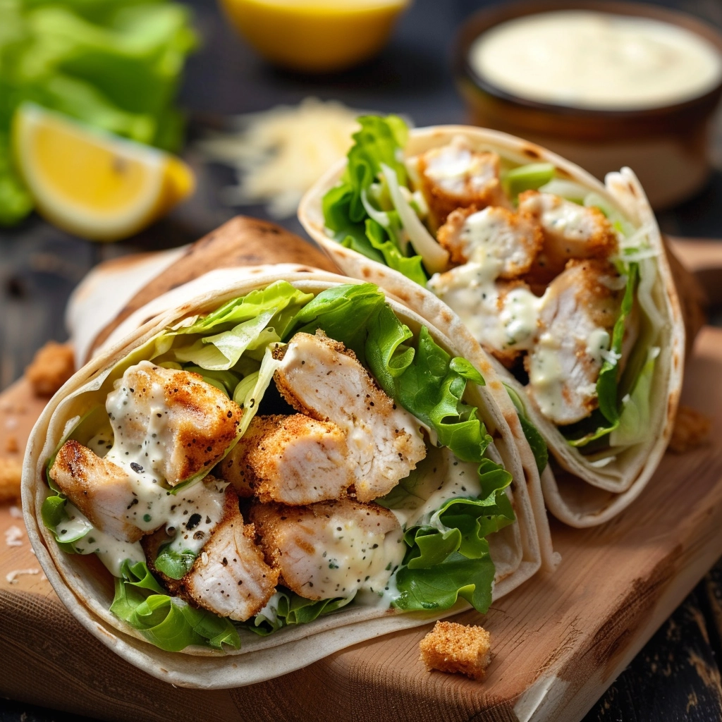 Chicken Caesar Wraps Recipe