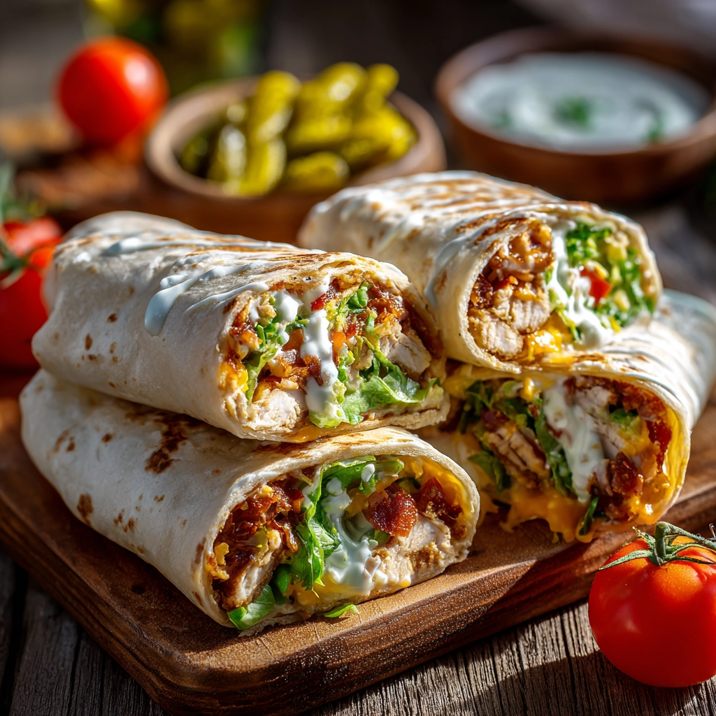 Chicken Ranch Wraps Recipe