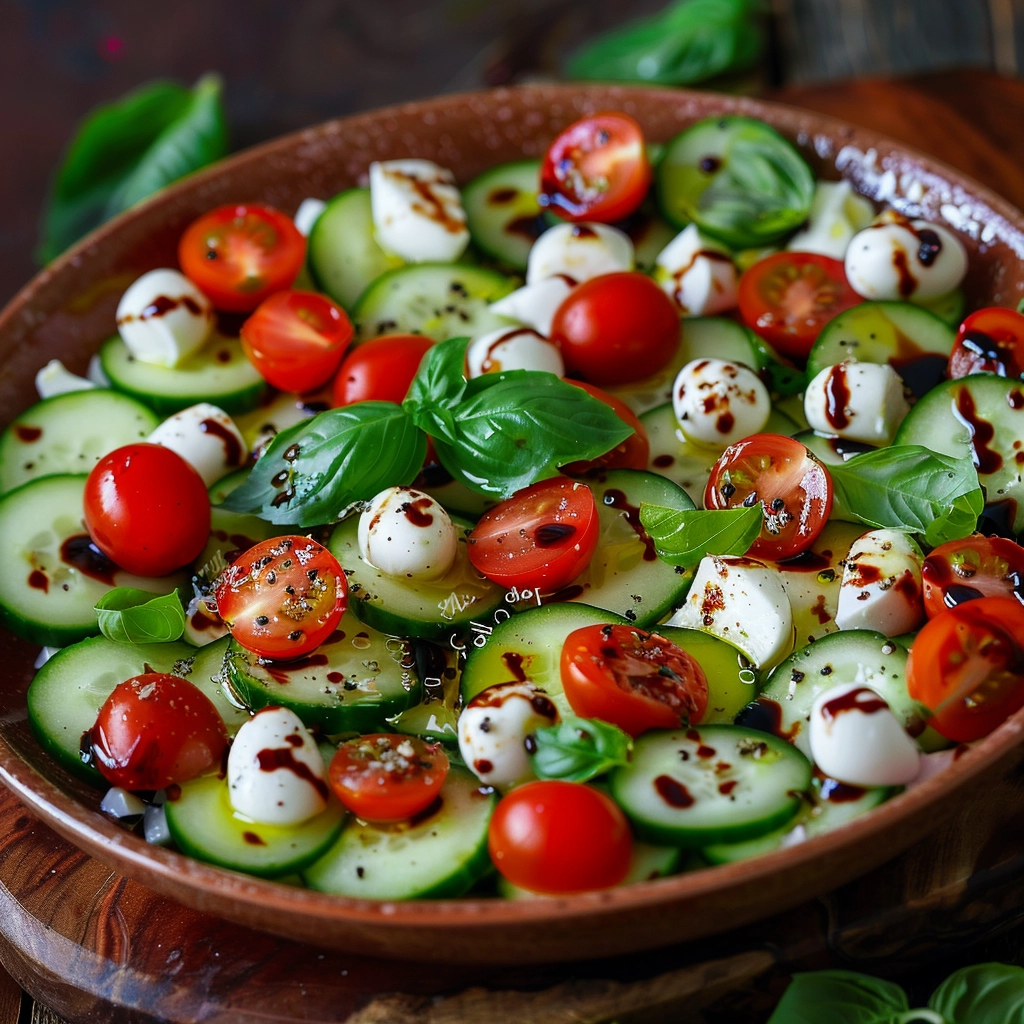 Cucumber Caprese Salad