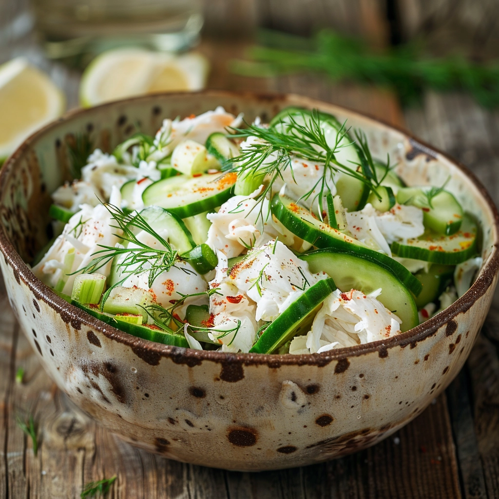 Cucumber Crab Salad