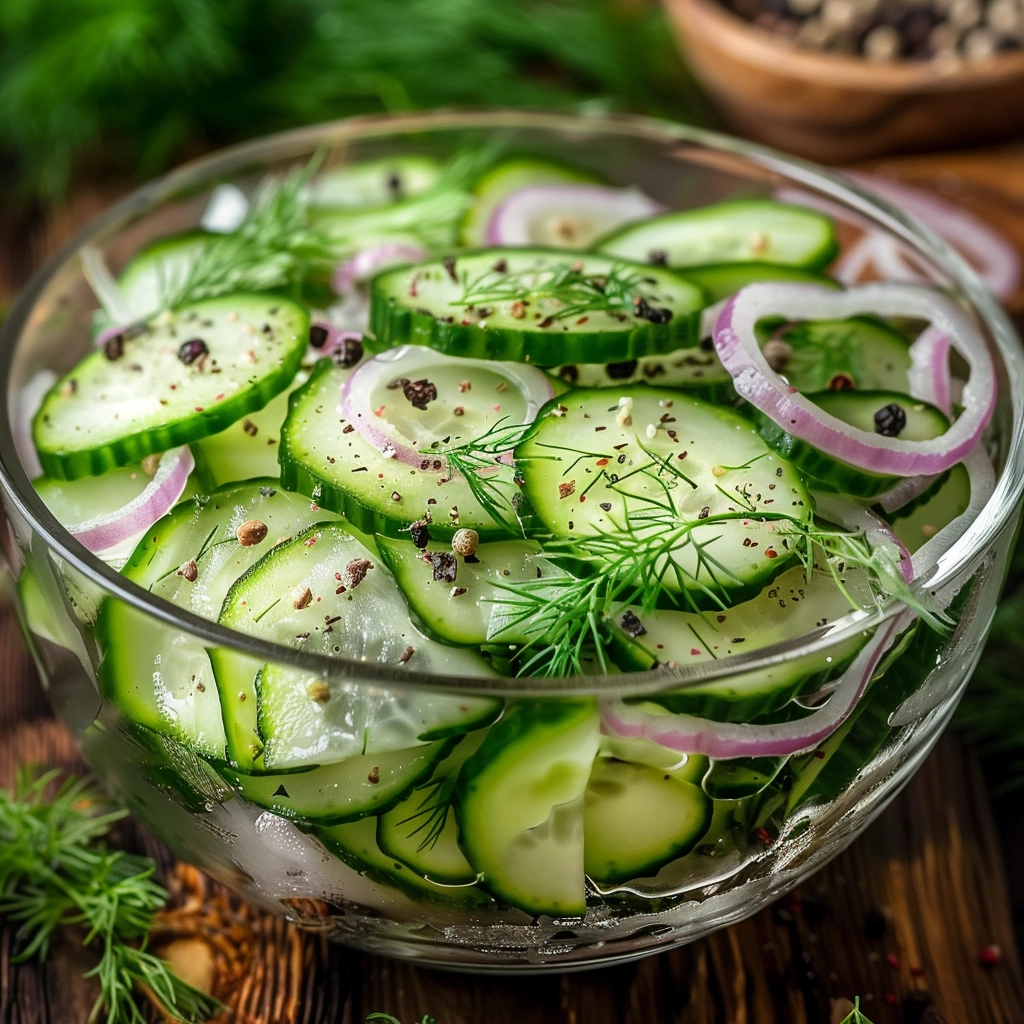 Cucumber Salad with Vinegar