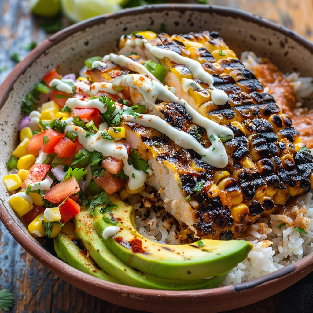 Street Corn Chicken Rice Bowl Recipe
