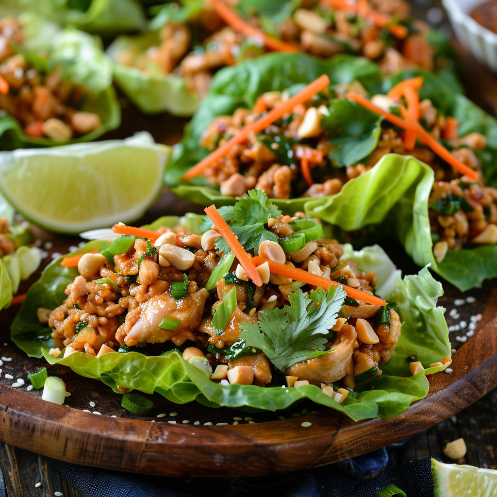 Thai Chicken Lettuce Wraps Recipe