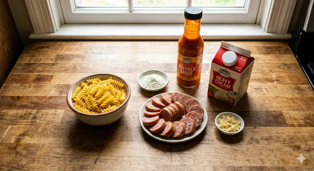 Buffalo Macaroni and Sausage Recipe
