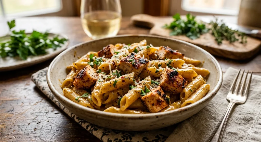 Smoky Honey Butter Chicken Penne