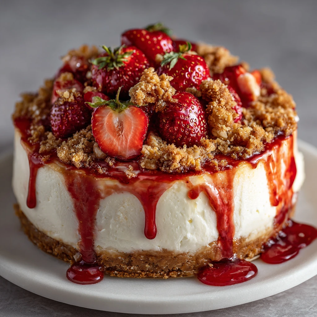 Strawberry Crunch Cheesecake